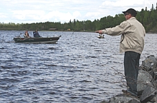 Casting for his next idea (or possibly victim).